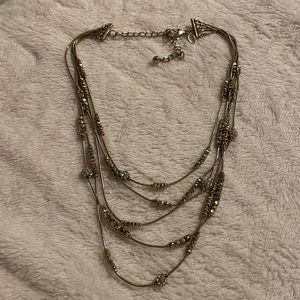 Chico’s four strand silver necklace